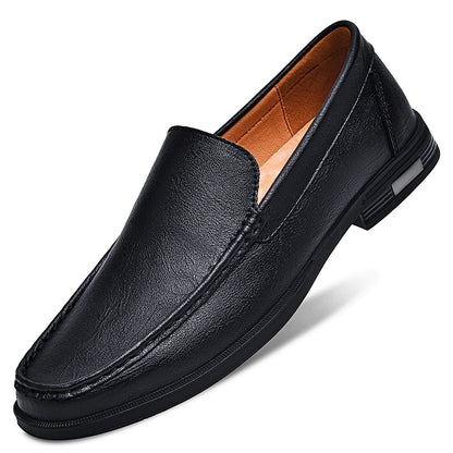 Mens Casual Leather Slip-On Shoes