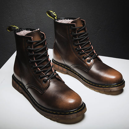 men's large-size mid-top work boots