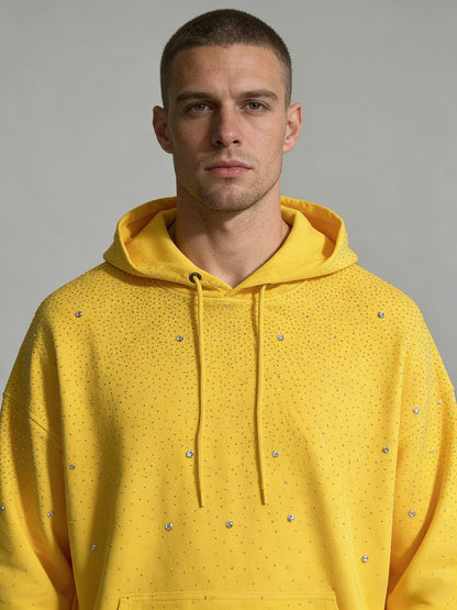 Rhinestone Starry Sky Zip-Up Hoodie
