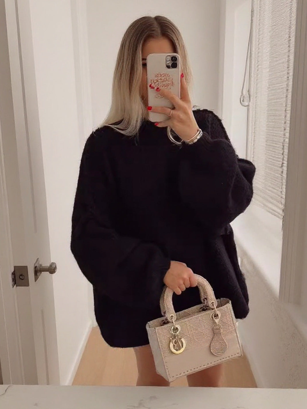 Cross-Border Amazon Foreign Trade New Thick Needle Reverse Bone Knitted Pullover Casual Loose Half Turtleneck Long-Sleeved Sweater for Women