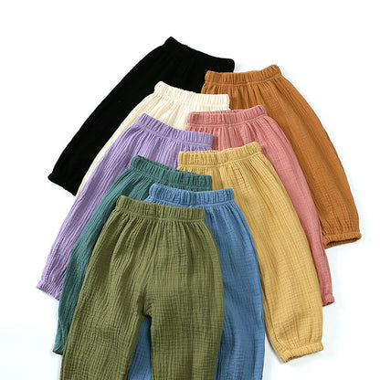 Children Cotton Linen Lantern Pants