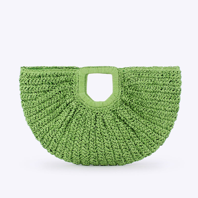 Bohemian Moon Shape Hand-Woven Women Bag