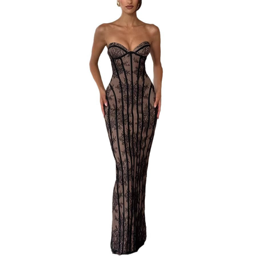 Lace Off-Shoulder Bodycon Dress