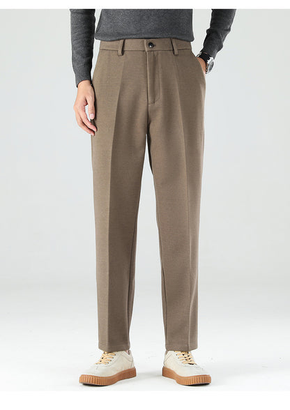Men's Casual Pants Straight-Leg Drapey Dress Pants Long Pants