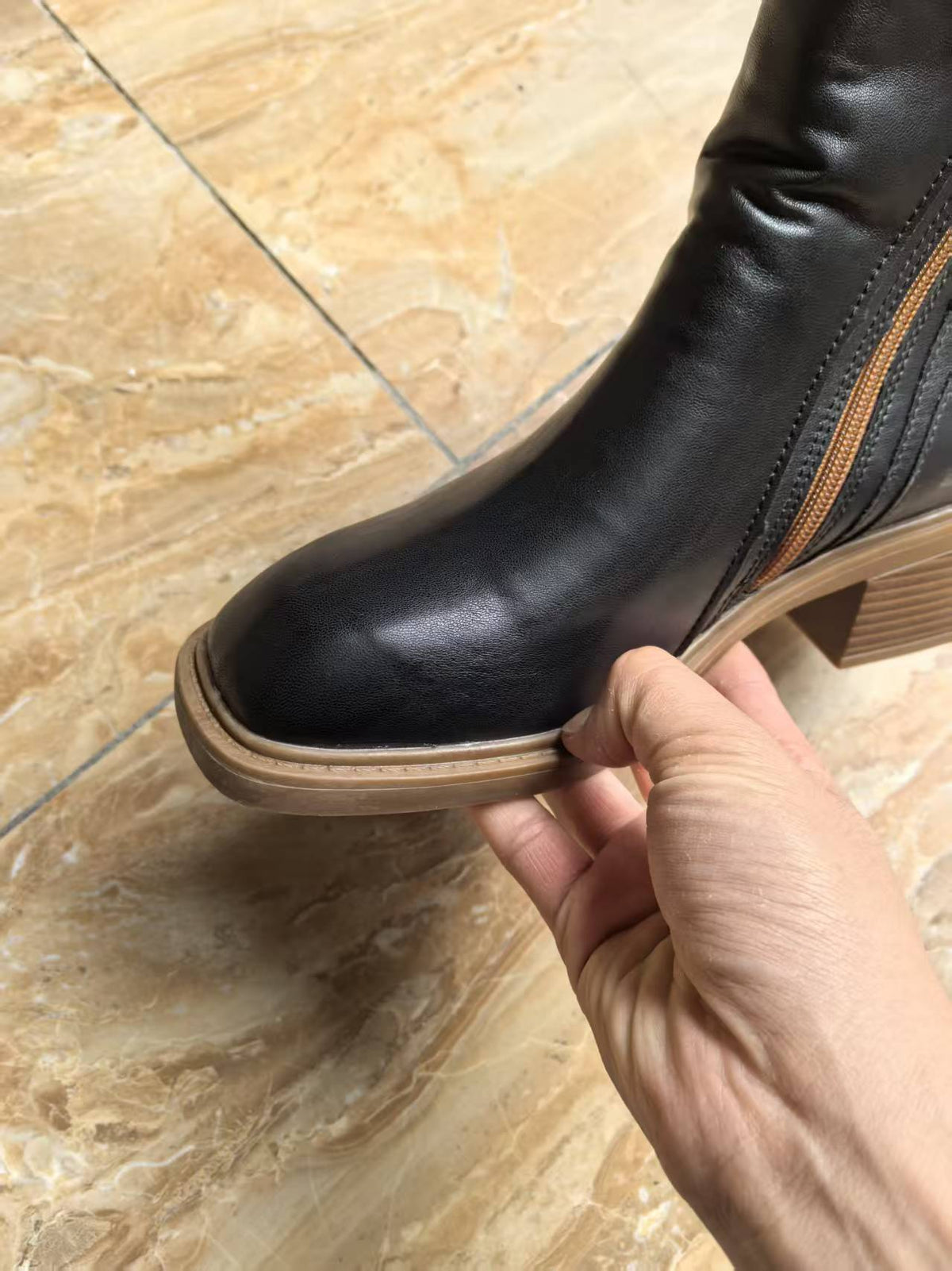 Retro Martin- PU laarzen voor dames