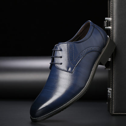 Classic Brogue Leather Shoes for Men