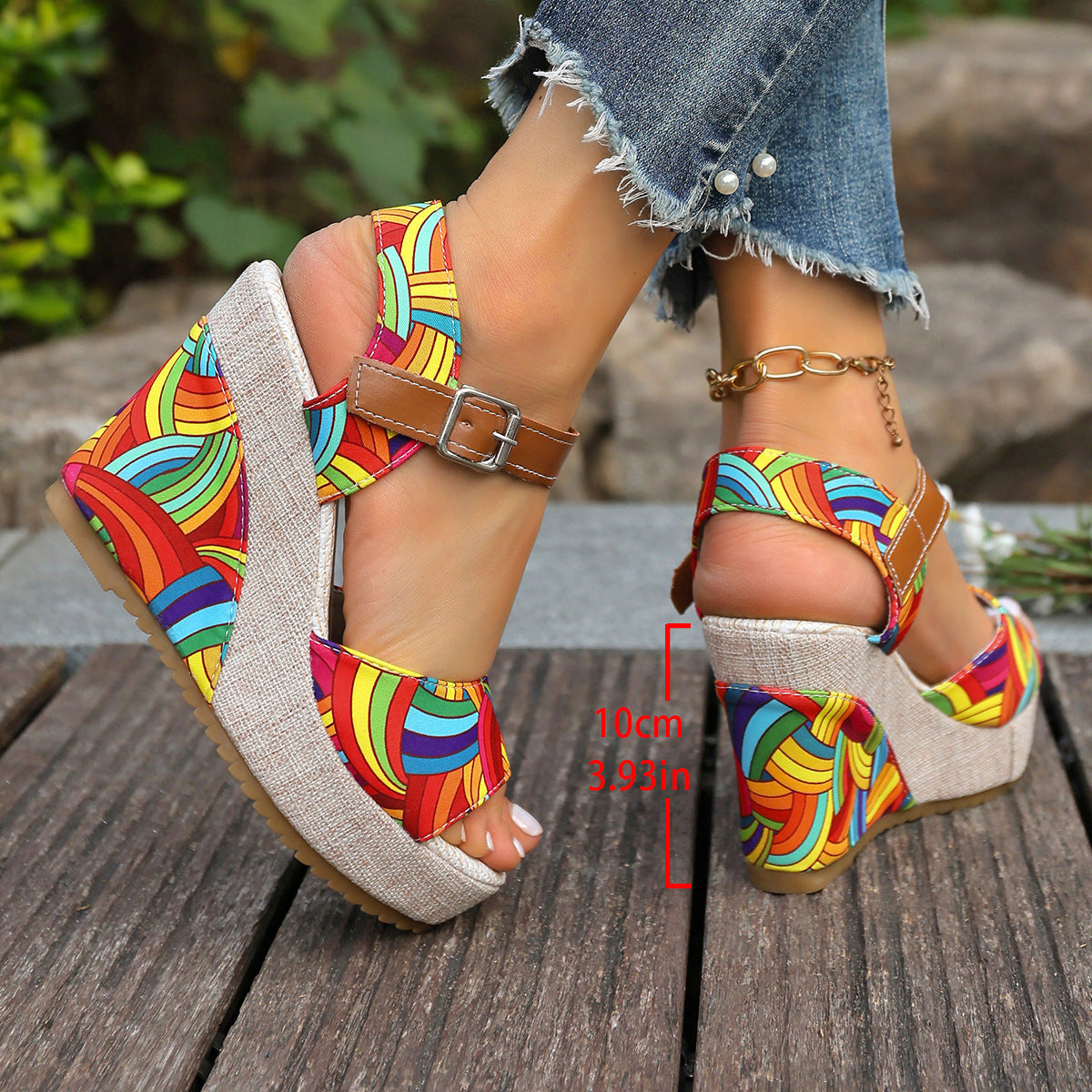 Wedge Heel Platform Sandals