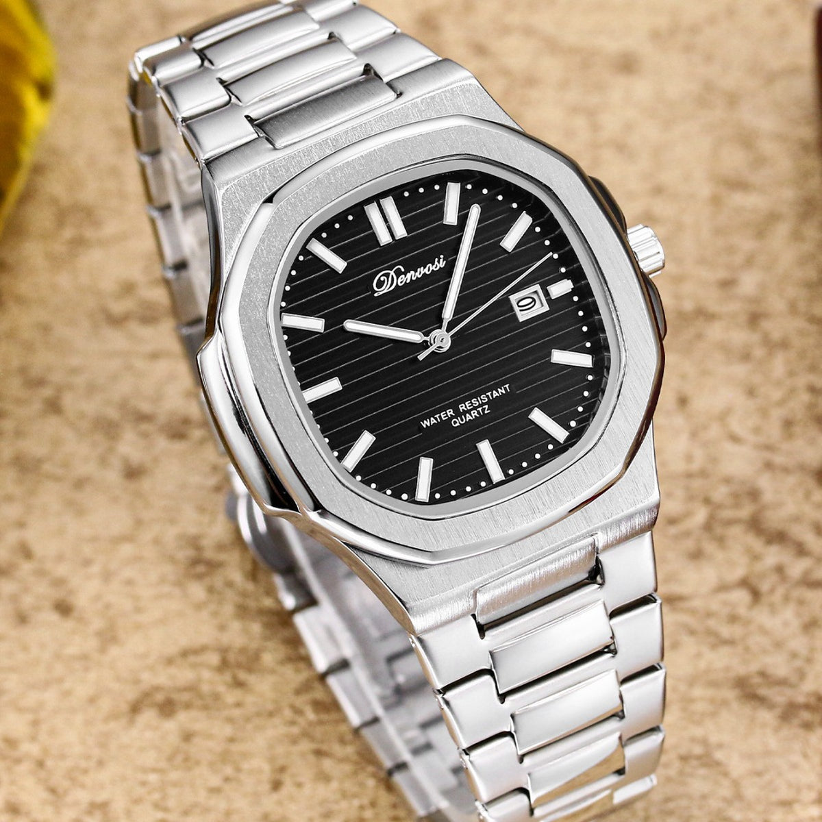 Zakelijk klassiek Nautilus lichtgevend horloge voor heren