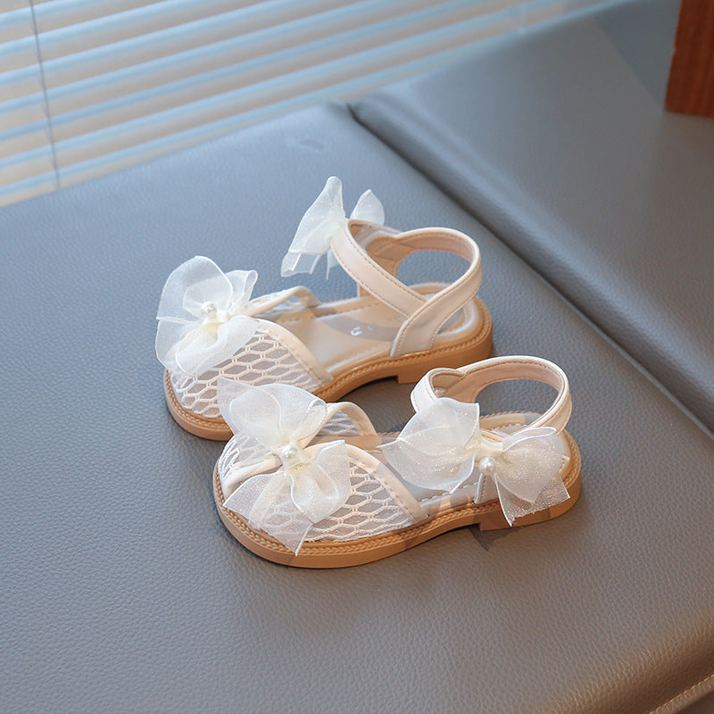 Girls Bow Sandals Soft Sole