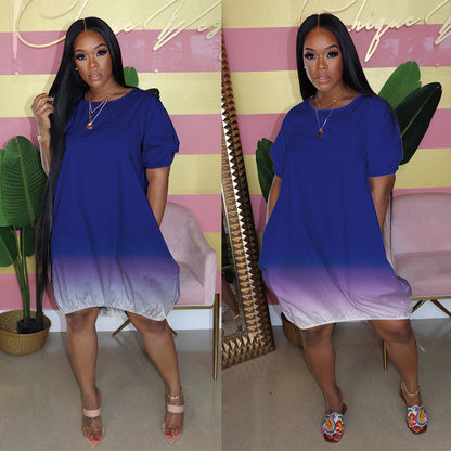 Dames Gradient Midi-jurk