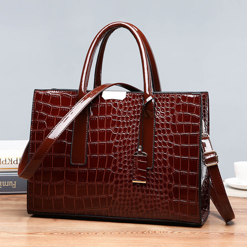 Embossed Bag Three-piece Shoulder Bag Crossbody Handbag