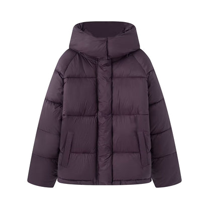 Womens Casual Hooded Cotton Jacket
