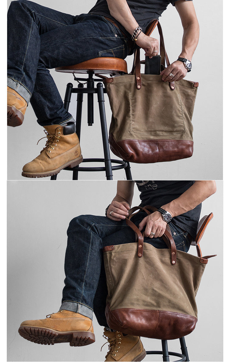 Heren Tote Bag Designer Co-branded