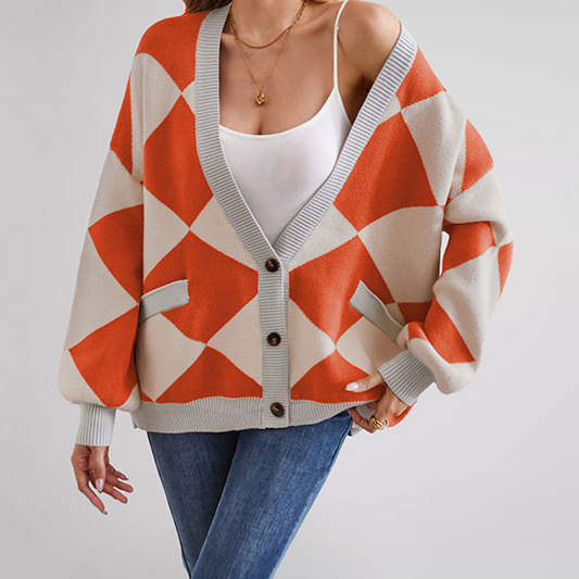 Women's knitted cardigan