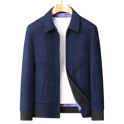 Mens Plus Size Corduroy Jacket