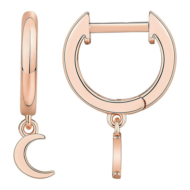 Brass Electroplated Zircon Stud Earrings