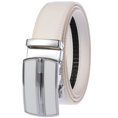 Automatic Buckle Mens Cowhide Belt