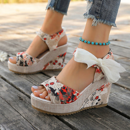 Wedge Heel Platform Sandals