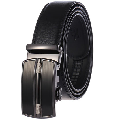 Automatic Buckle Mens Cowhide Belt