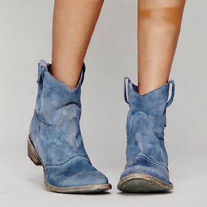 Comfortable Low-Heeled Boots in Large Sizes 40-48, Trendy Low-Cut Women's Boots, Trendy Martin Boots