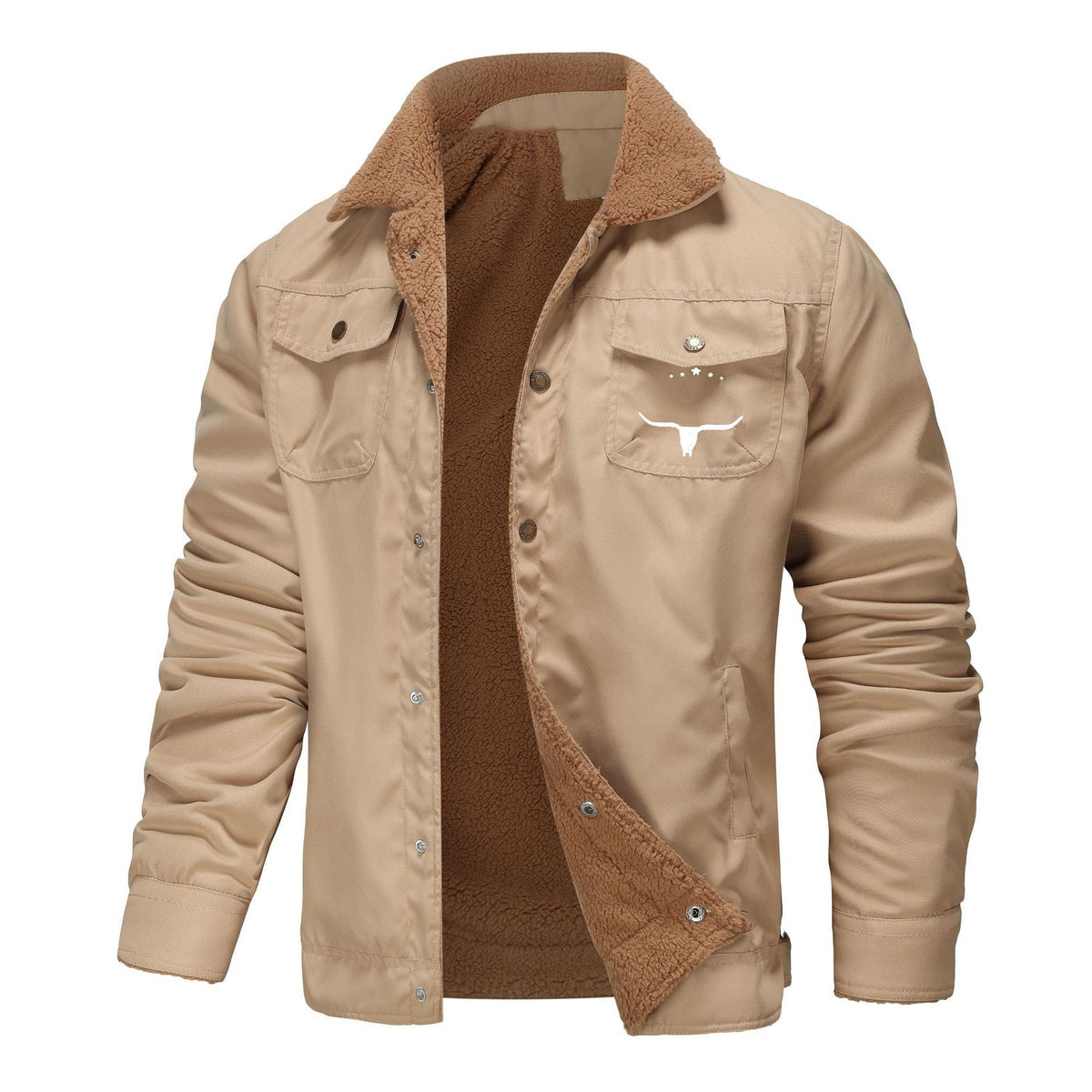 Fleece Lined Casual Jacket
