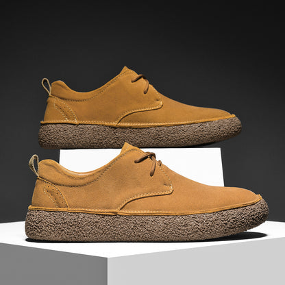 Mens Suede Leather Casual Sneakers