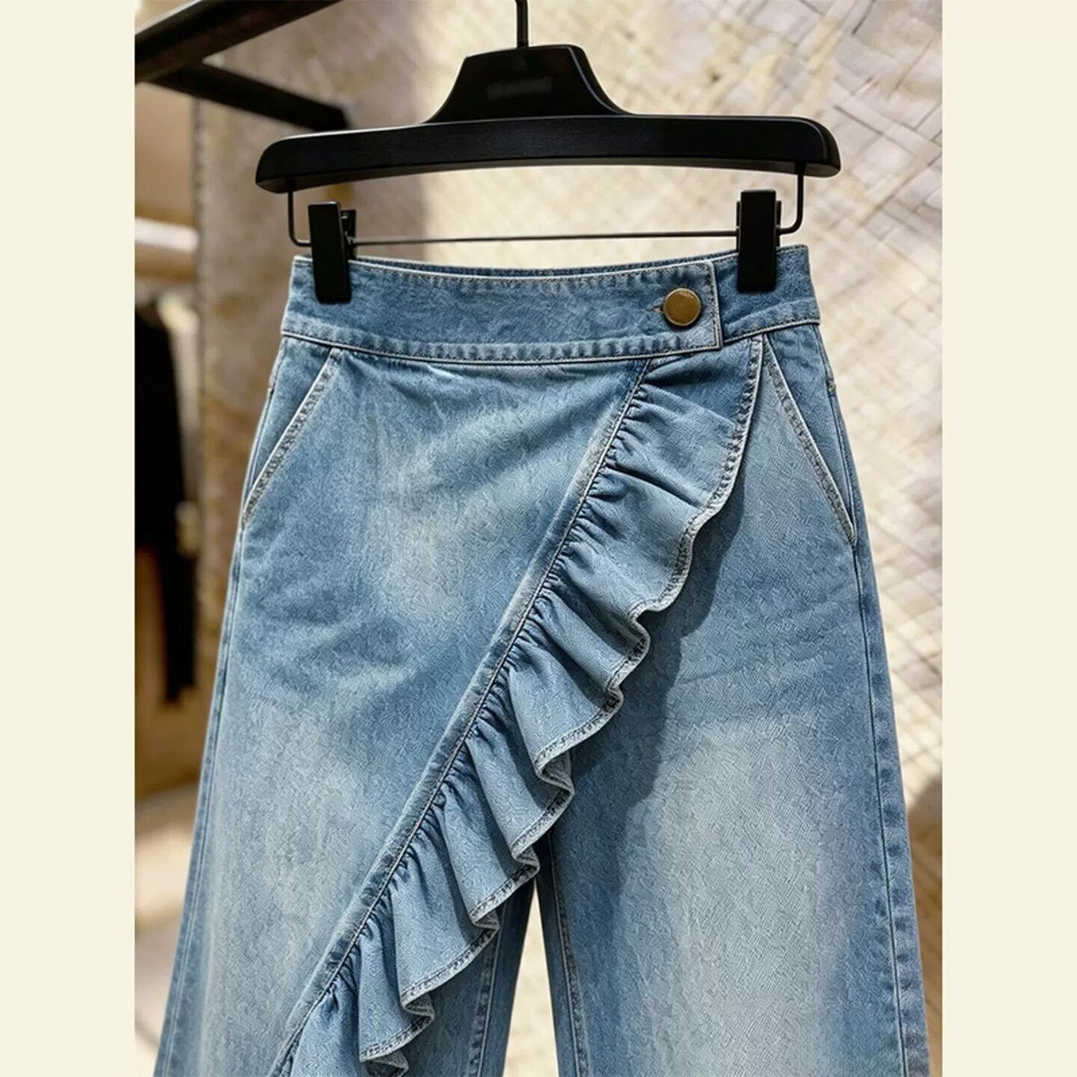 Vintage High Waist Straight Leg Jeans