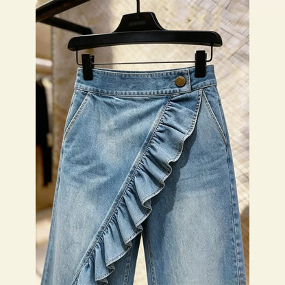 Vintage High Waist Straight Leg Jeans