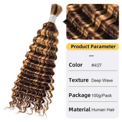 Deep Wave Real Hair Dreadlocks Braids