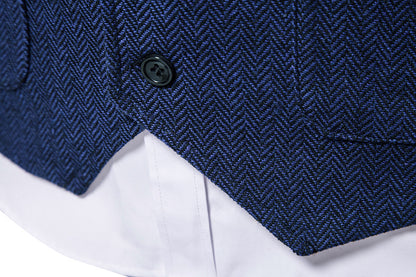 Europees enkelrijs retro vest voor heren