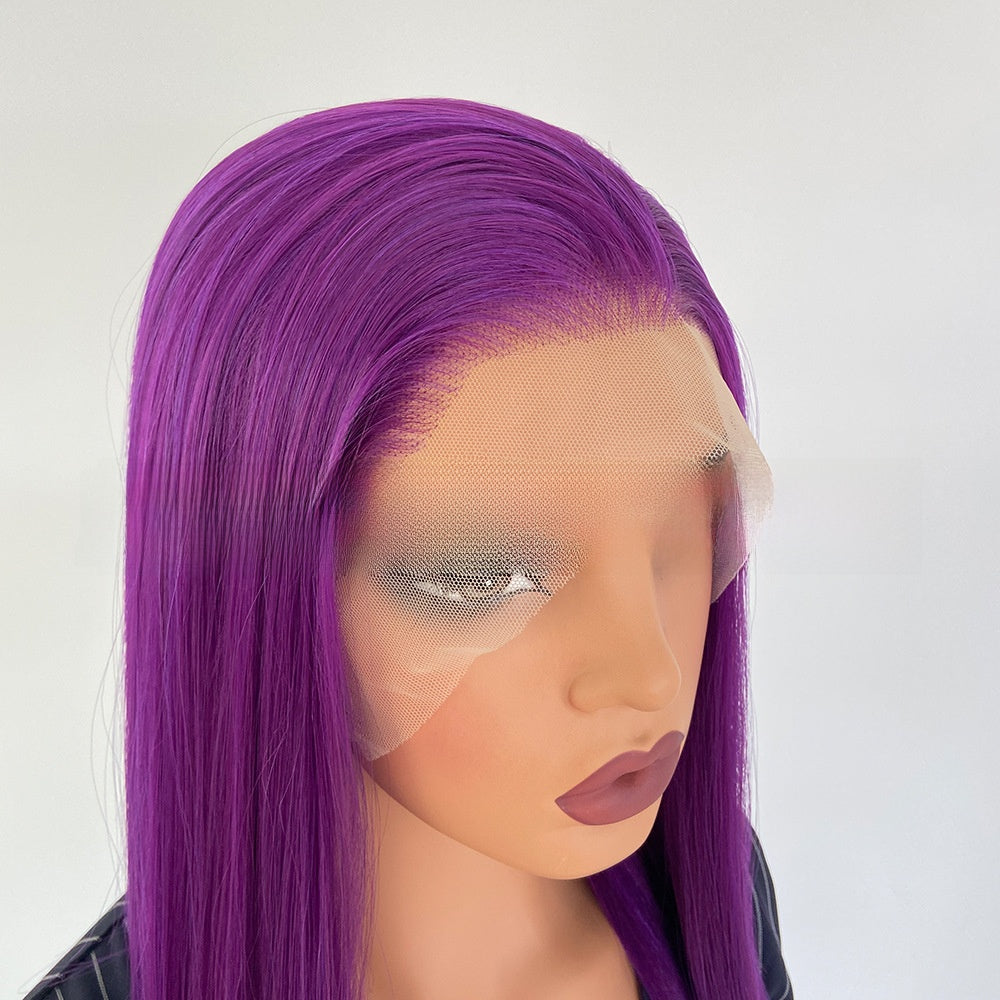 Purple Lace Front Synthetic Wig