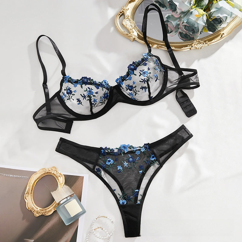 Lace Mesh Lingerie Set