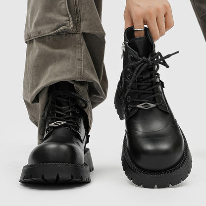 Mens Derby Lace-Up Boots