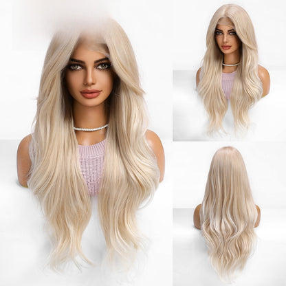 Lace Front Wig Japanese Silk Long Curly Hair