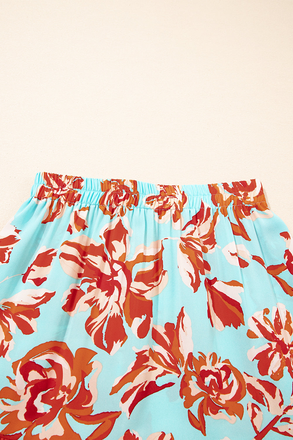 Bohemian maxi-rok met bloemenprint meerdere lagen en split