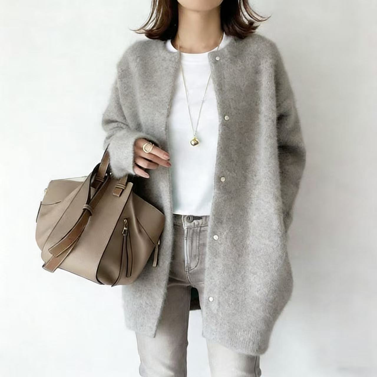 Womens Soft Knit Cardigan Jacket