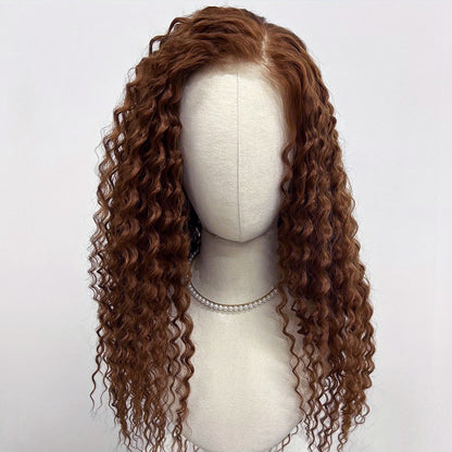 Honey Brown Curly Wig