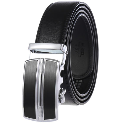 Automatic Buckle Mens Cowhide Belt