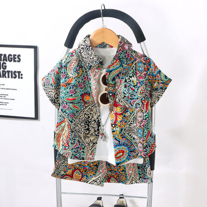 Childrens Short Sleeve Shirt and Shorts