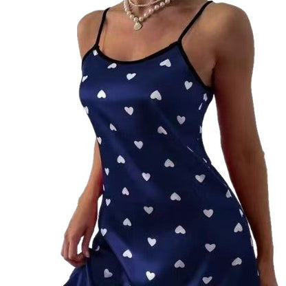 Lace-trimmed camisole nightdress