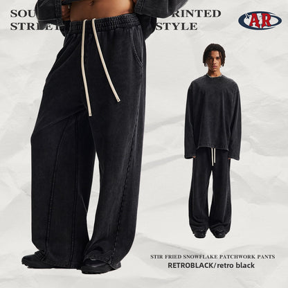 Retro Wide-Leg Men's Casual Pants