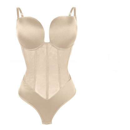 Women Backless Shaping Bodysuit Tummy Control