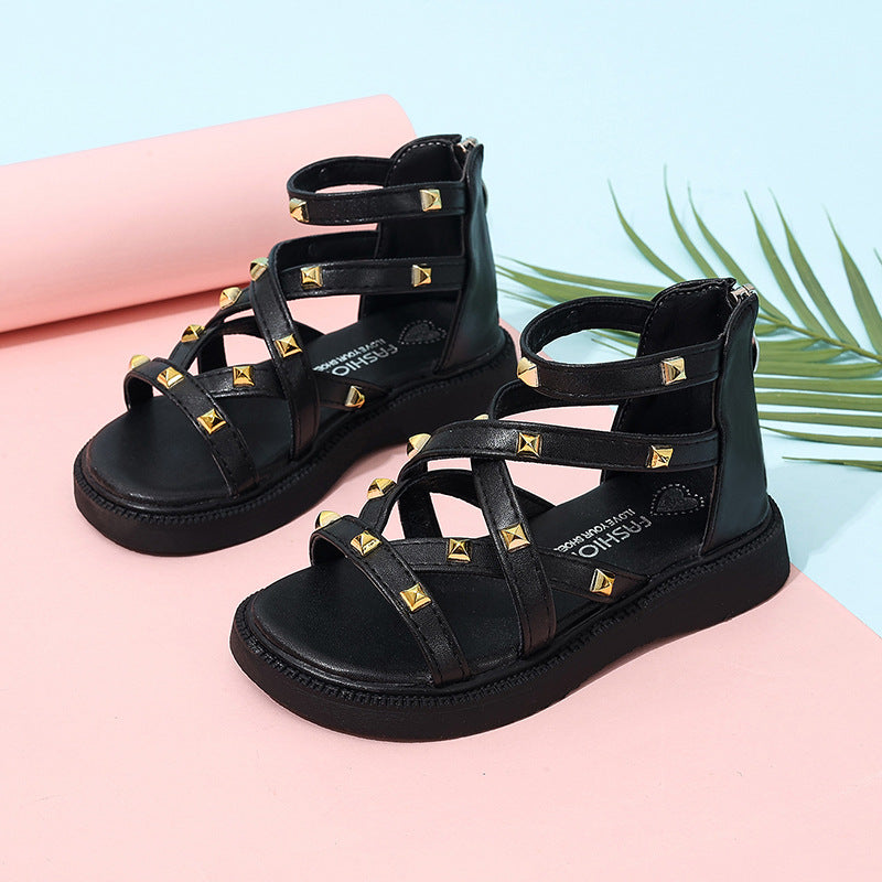 Girls Roman Sandals Open Toe Fashion