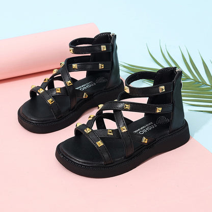 Girls Roman Sandals Open Toe Fashion