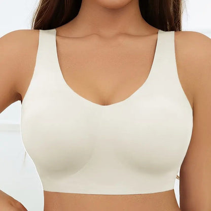 Wire-Free Cotton Bra with Halter Straps