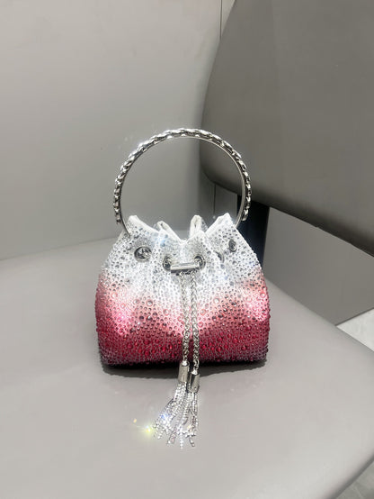 Diamond Crystal Bucket Bag