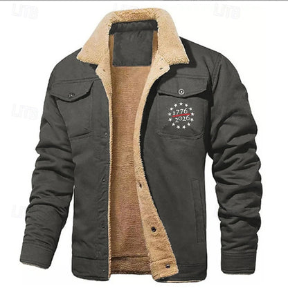 Fleece Lined Casual Jacket