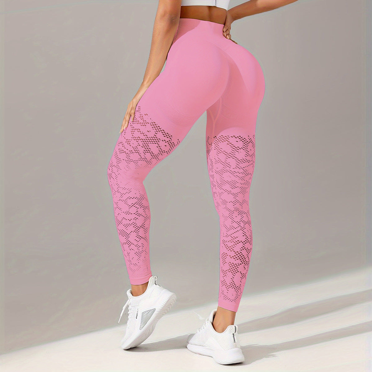Self-improvement jacquard sport yoga suit