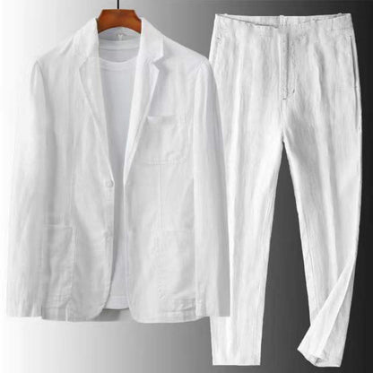 Casual Linen Suit Set for Men
