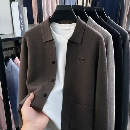 Mens Long Sleeve Knit Cardigan